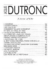 télécharger la partition d'accordéon Livre d'or : Jacques Dutronc (19 Titres) au format PDF