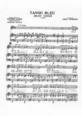 télécharger la partition d'accordéon Tango bleu (Blue Tango) au format PDF