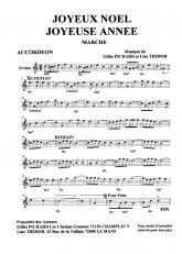 télécharger la partition d'accordéon Joyeux Noël Joyeuse Année (Marche) au format PDF