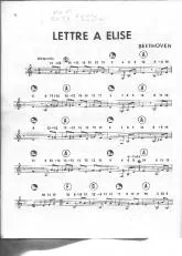 télécharger la partition d'accordéon Lettre à Elise au format PDF