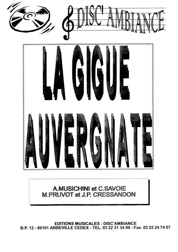 télécharger la partition d'accordéon La Gigue Auvergnate au format PDF