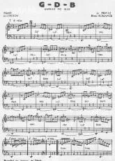 télécharger la partition d'accordéon Gueule de bois (G D B) (Valse) au format PDF