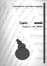 télécharger la partition d'accordéon Saphir (Orchestration Complète pour 4 Accordéons) au format PDF