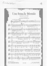 télécharger la partition d'accordéon Une boucle blonde (Rumba Chantée) au format PDF