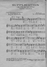 télécharger la partition d'accordéon Supplication (Suplicacion) (Tango Chanté) au format PDF