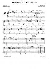 télécharger la partition d'accordéon Aujourd'hui peut être (Chant : Fernand Sardou) au format PDF