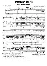 télécharger la partition d'accordéon Somethin' Stupid (Ces mots stupides) au format PDF