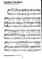 télécharger la partition d'accordéon Candle in the wind au format PDF