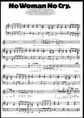télécharger la partition d'accordéon No woman no cry au format PDF
