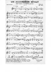 télécharger la partition d'accordéon Un accordéon rêvait (Het orgel van Montmartre) (Valse) au format PDF