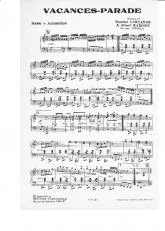 télécharger la partition d'accordéon Vacances Parade (Arrangement : Aimable) au format PDF
