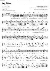 télécharger la partition d'accordéon Hey Baby (Chant : Deejay Ötzi) au format PDF