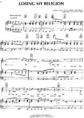 télécharger la partition d'accordéon Losing my religion au format PDF