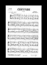 télécharger la partition d'accordéon Certitude (Valse) au format PDF