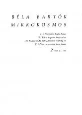 télécharger la partition d'accordéon Mikrokosmos Pièces Progressives pour Piano (Volume 2) (Méthode) au format PDF