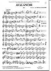 télécharger la partition d'accordéon Avalanche (Sur les motifs de la chanson de Roger Vaysse) (Java) au format PDF