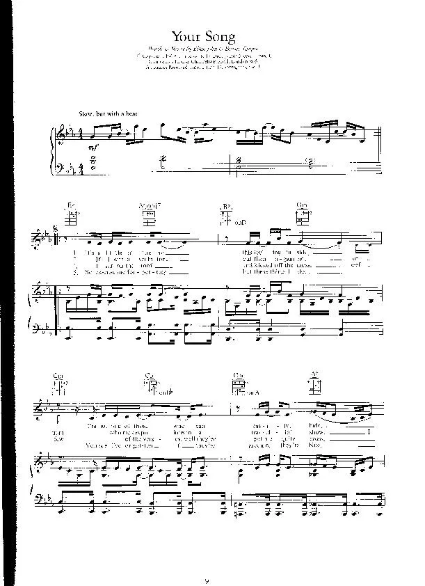 télécharger la partition d'accordéon Elton John au format PDF