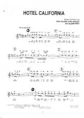 télécharger la partition d'accordéon Hotel california au format PDF