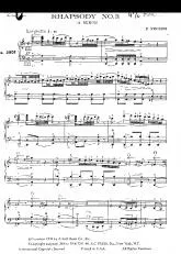 télécharger la partition d'accordéon Rhapsodie n°3  au format PDF