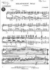 télécharger la partition d'accordéon Rhapsodie n°2  au format PDF