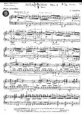 télécharger la partition d'accordéon Rhapsodie n°1  au format PDF