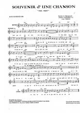 télécharger la partition d'accordéon Souvenir d'une chanson (Fox Trot) au format PDF