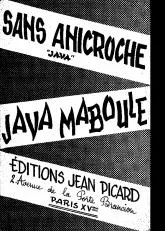 télécharger la partition d'accordéon Sans Anicroche (Java) au format PDF
