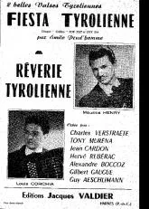télécharger la partition d'accordéon Rêverie Tyrolienne (Valse) au format PDF