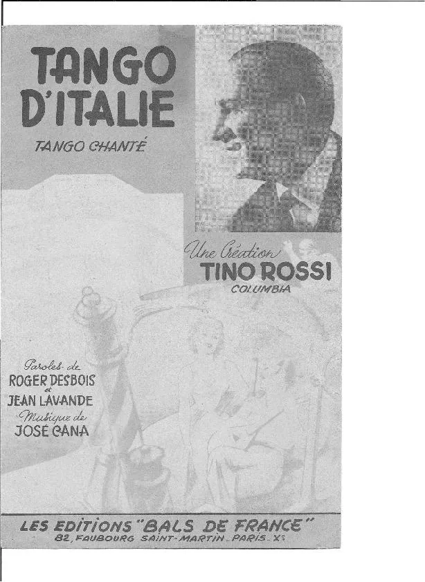 télécharger la partition d'accordéon Tango d'italie au format PDF