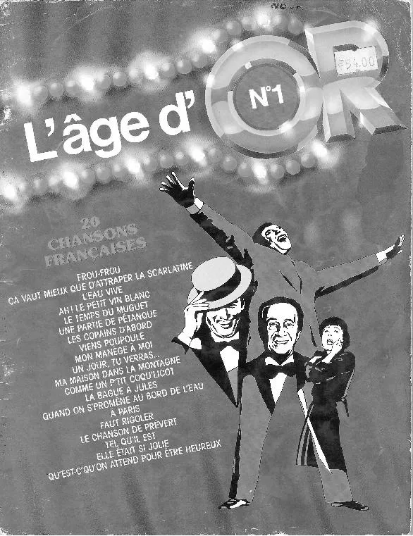 télécharger la partition d'accordéon L'âge d'or n°1 (20 Chansons Françaises) au format PDF