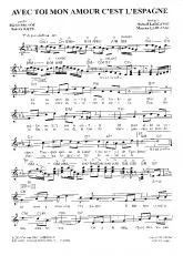 télécharger la partition d'accordéon Avec toi mon amour c'est l'Espagne (Paso Doble) au format PDF