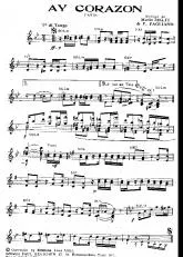 télécharger la partition d'accordéon Ay Corazon (Tango) au format PDF