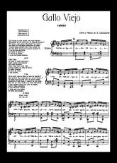 télécharger la partition d'accordéon Gallo Viejo (Tango) (Piano) au format PDF