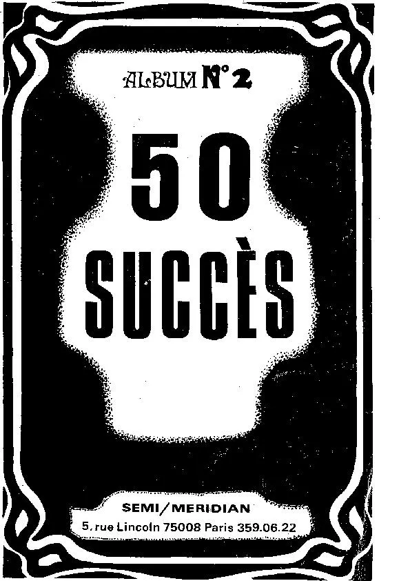 télécharger la partition d'accordéon 50 Succès Orchestre / Album n°2 au format PDF