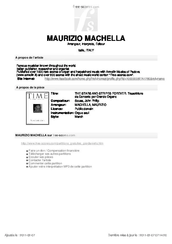 télécharger la partition d'accordéon The stars and stripes forever (Marche) au format PDF