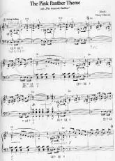 télécharger la partition d'accordéon La panthère rose (The pink panther theme) (Der rosarote Panther) au format PDF