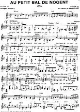 télécharger la partition d'accordéon Au petit bal de Nogent (Java) au format PDF