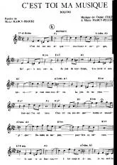 télécharger la partition d'accordéon C'est toi ma Musique (Boléro) au format PDF