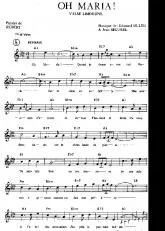 télécharger la partition d'accordéon Oh Maria (Valse Limousine) au format PDF