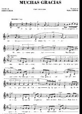 télécharger la partition d'accordéon Muchas Gracias (Chant : Gloria Lasso) au format PDF