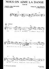 télécharger la partition d'accordéon Nous on aime la danse (Marche) au format PDF