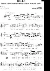 télécharger la partition d'accordéon Belle (Notre dame de Paris) au format PDF