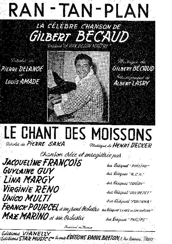 télécharger la partition d'accordéon Le chant des moissons (Medium Fox) au format PDF