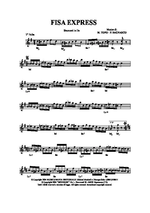 télécharger la partition d'accordéon Fisa express (Polka) au format PDF