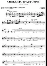 télécharger la partition d'accordéon Concerto d'Automne (Chant : André Claveau) (Slow) au format PDF