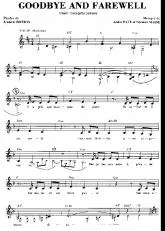 télécharger la partition d'accordéon Goodbye and Farewell (Chant : Georgette Lemaire) au format PDF