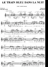 télécharger la partition d'accordéon Le train bleu dans la nuit (Chant : Catarina Valente) (Slow Rock) au format PDF