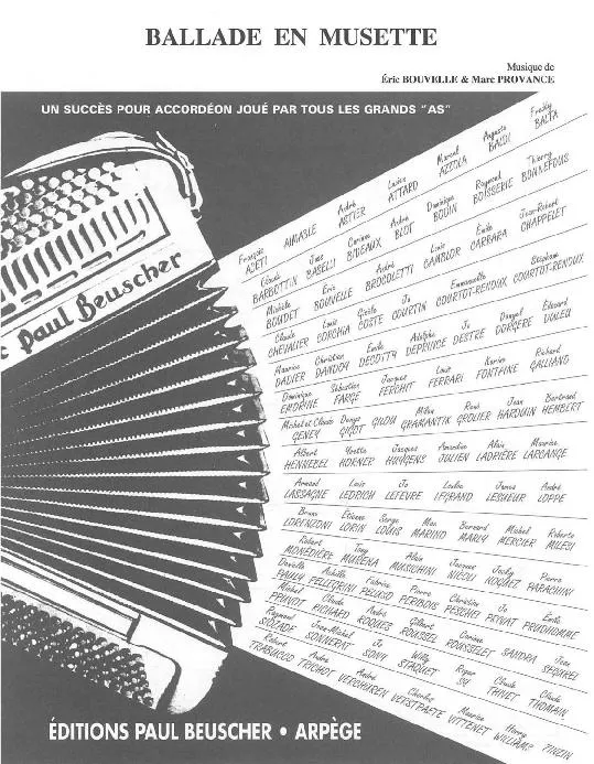 télécharger la partition d'accordéon Ballade en musette (Valse) au format PDF