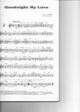 télécharger la partition d'accordéon Goodnight my love au format PDF