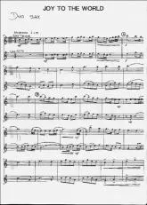 télécharger la partition d'accordéon Joy to the world (Parties Saxophones) au format PDF